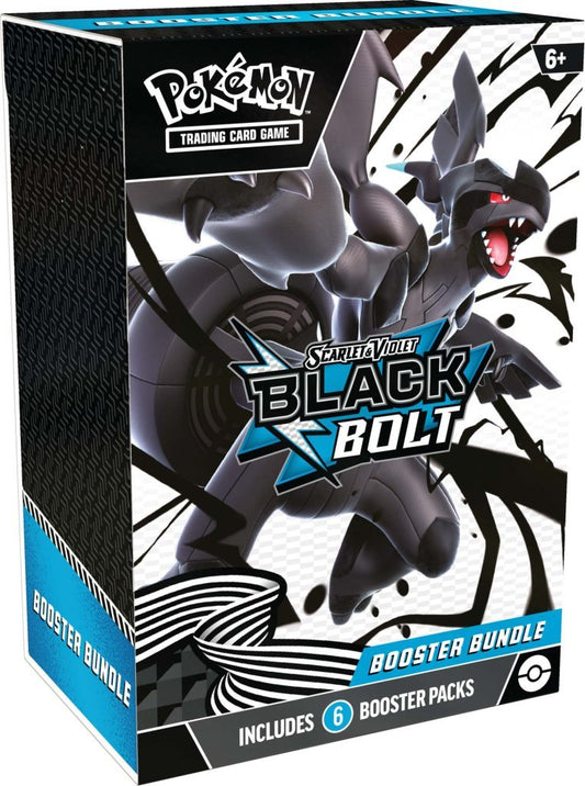 *Pre - order* Pokémon TCG: Scarlet & Violet—Black Bolt Booster Bundle (22nd August) - Gametraders Modbury Heights