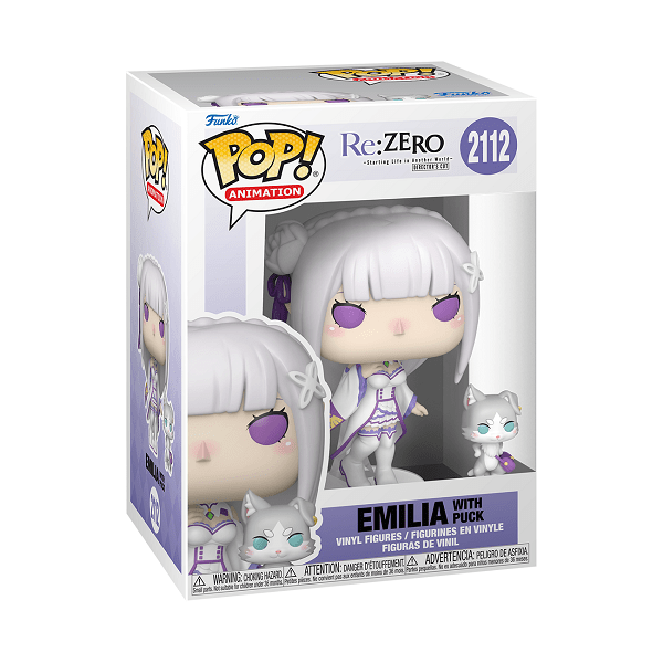 *Pre - order* Re:ZERO - Emilia & Puck Pop! Vinyl (ETA October) - Gametraders Modbury Heights