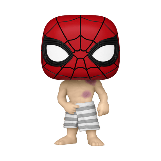 *Pre-order* SpiderMan: BND - Spider-Man w/Towel Pop! Vinyl (ETA March) - Gametraders Modbury Heights