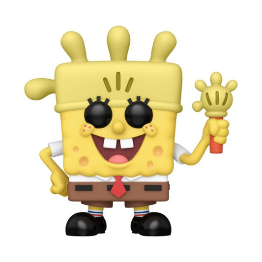 *Pre - order* Spongebob: 25th - Spongebob w/Glove Light Pop! Vinyl (ETA July) - Gametraders Modbury Heights