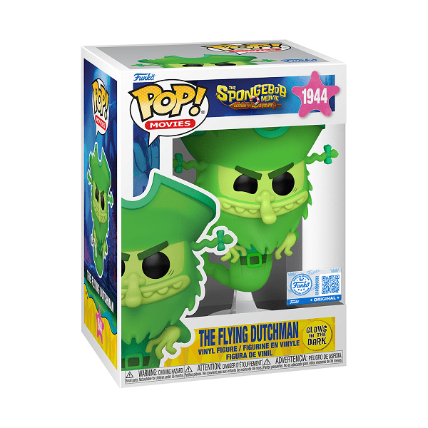 *Pre - order* SpongeBob Movie (2025) - The Flying Dutchman Glow Pop! Vinyl (ETA November) - Gametraders Modbury Heights