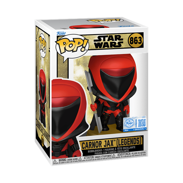 *Pre-order* Star Wars: Legends - Carnor Jax Pop! Vinyl (ETA September) - Gametraders Modbury Heights