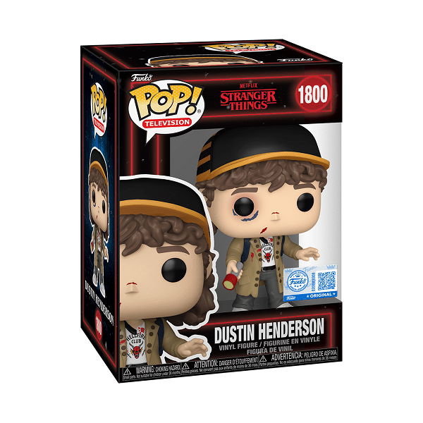 *Pre-order* Stranger Things - Dustin Henderson (Beat Up) Pop! Vinyl (ETA November) - Gametraders Modbury Heights