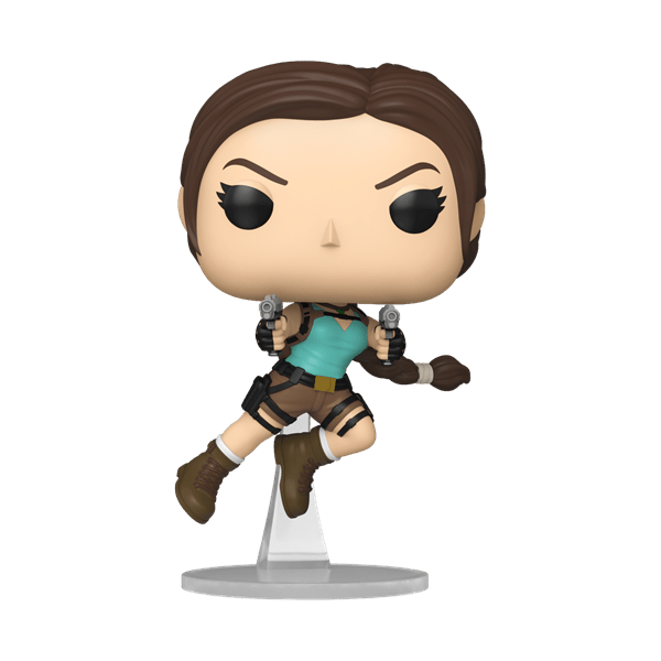 *Pre-order* Tomb Raider - Lara Leaping w/Guns Pop! Vinyl (ETA August) - Gametraders Modbury Heights