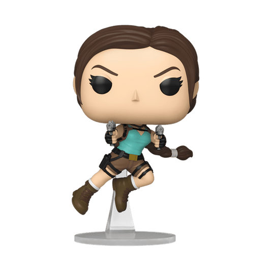 *Pre-order* Tomb Raider - Lara Leaping w/Guns Pop! Vinyl (ETA August) - Gametraders Modbury Heights