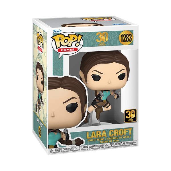 *Pre-order* Tomb Raider - Lara Leaping w/Guns Pop! Vinyl (ETA August) - Gametraders Modbury Heights