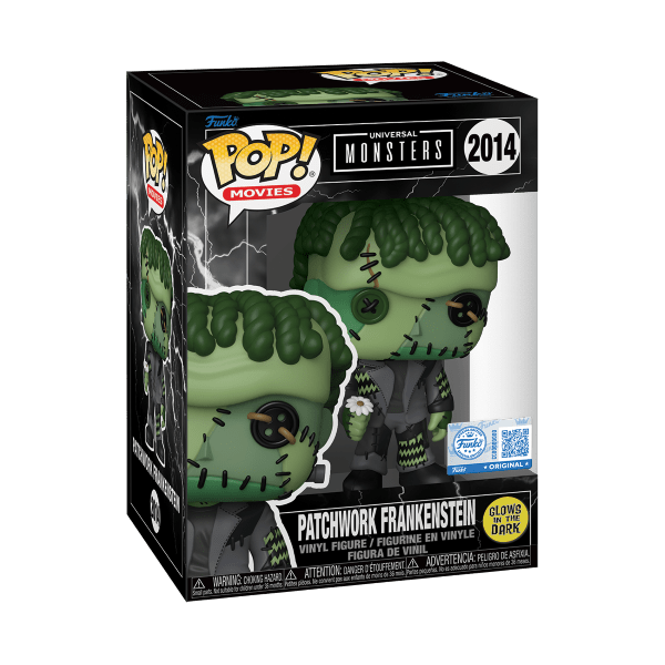 *Pre-order* Universal Monsters - Patchwork Frankenstein's Monster Glow Pop! Vinyl (ETA November) - Gametraders Modbury Heights