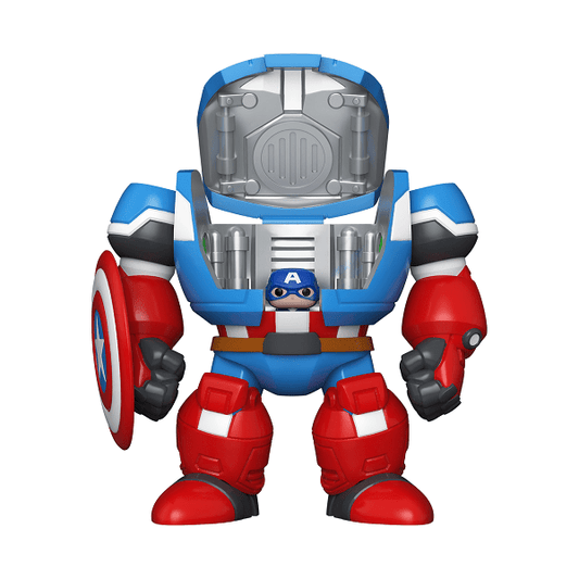 *Pre - order* What If - Captain America w/Mech Bitty Pop! Bot (ETA December) - Gametraders Modbury Heights