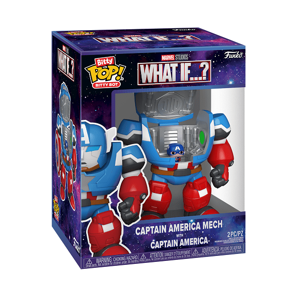*Pre - order* What If - Captain America w/Mech Bitty Pop! Bot (ETA December) - Gametraders Modbury Heights
