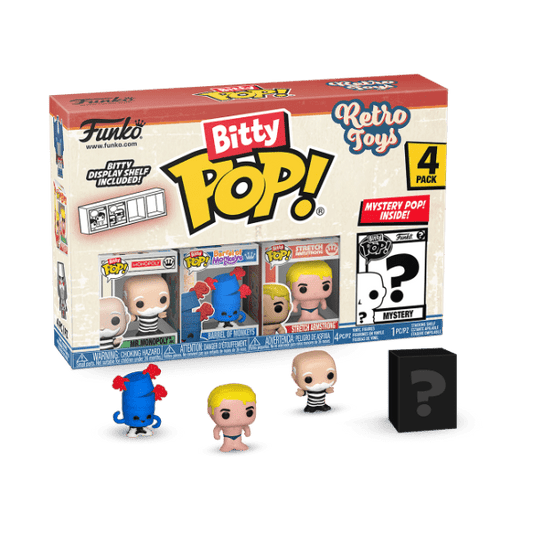 Retro Toys - Mr. Monopoly Bitty Pop! Vinyl 4PK - Gametraders Modbury Heights