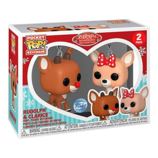 Rudolph - Rudolph & Clarice US Exclusive Pop! Vinyl Keychain 2 - Pack - Gametraders Modbury Heights