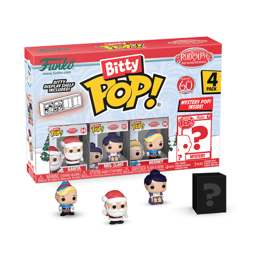 Rudolph - Santa Bitty Pop! Vinyl 4PK - Gametraders Modbury Heights