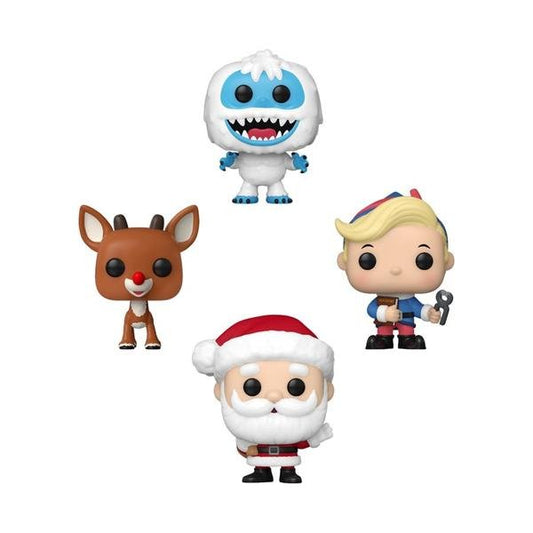 Rudolph - Tree Holiday US Exclusive Pocket Pop! Vinyl 4 - Pack Box Set - Gametraders Modbury Heights