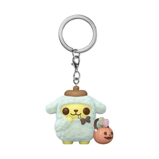 Sanrio - Pompompurin (Halloween) US Exclusive Flocked Pop! Keychain - Gametraders Modbury Heights