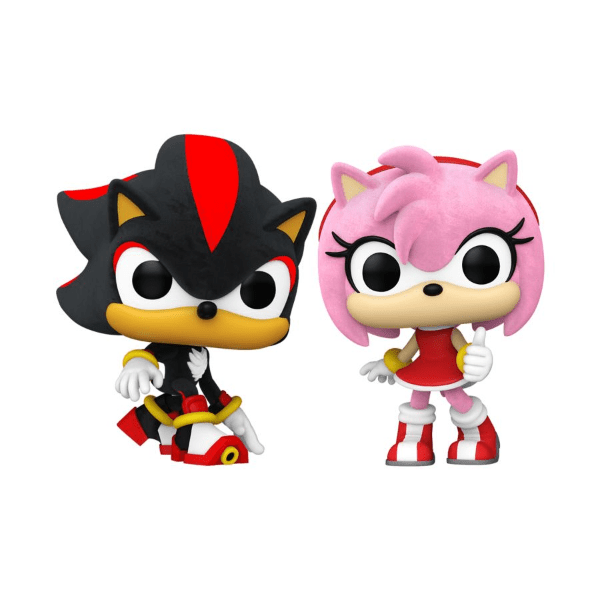 Sonic - Shadow & Amy Rose US Exclusive Flocked Pop! Vinyl 2 - Pack - Gametraders Modbury Heights
