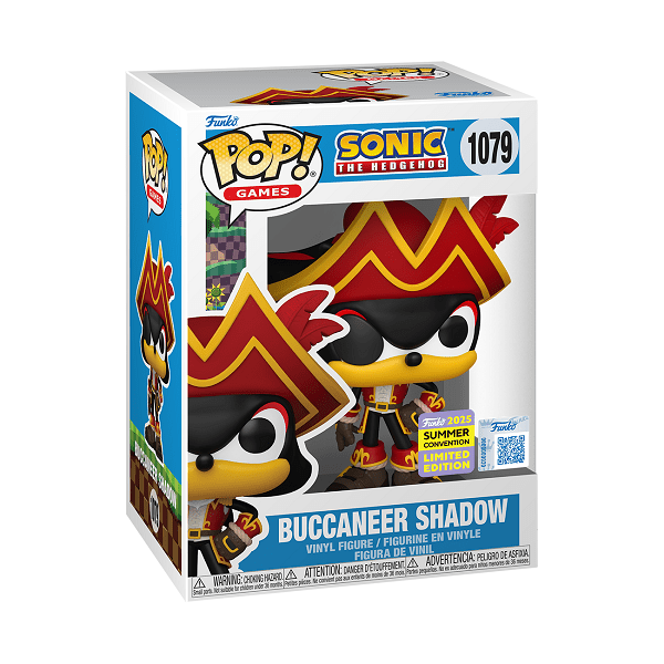 Sonic - Shadow as Pirate SDCC 2025 EXC Pop! Vinyl - Gametraders Modbury Heights