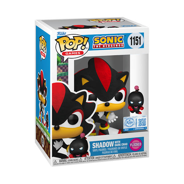 Sonic - Shadow w/Dark Chao (Flocked) Pop! Vinyl - Gametraders Modbury Heights