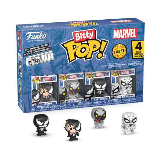 Spider - Man - Venom Bitty Pop! Vinyl 4PK - Gametraders Modbury Heights