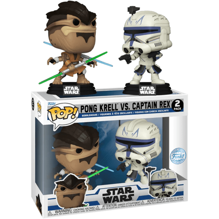 Star Wars: Clone Wars - Pong Krell Vs Captain Rex US Exclusive Pop! Vinyl 2 - Pack - Gametraders Modbury Heights