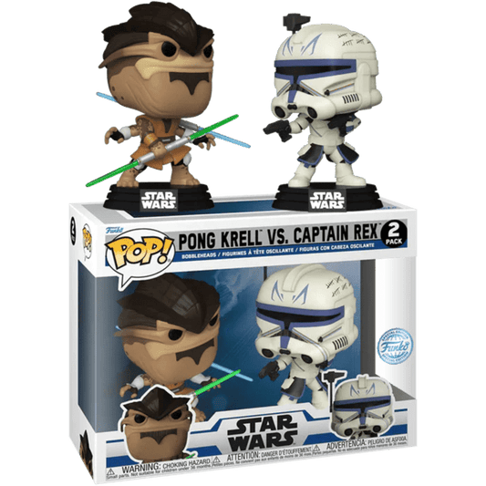 Star Wars: Clone Wars - Pong Krell Vs Captain Rex US Exclusive Pop! Vinyl 2 - Pack - Gametraders Modbury Heights
