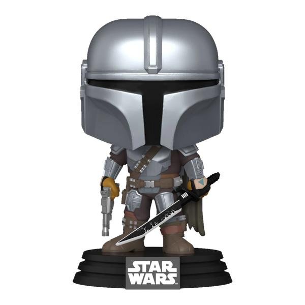 Star Wars: Mandalorian - Mandalorian with DarkSaber Pop! Vinyl - Gametraders Modbury Heights