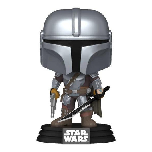 Star Wars: Mandalorian - Mandalorian with DarkSaber Pop! Vinyl - Gametraders Modbury Heights