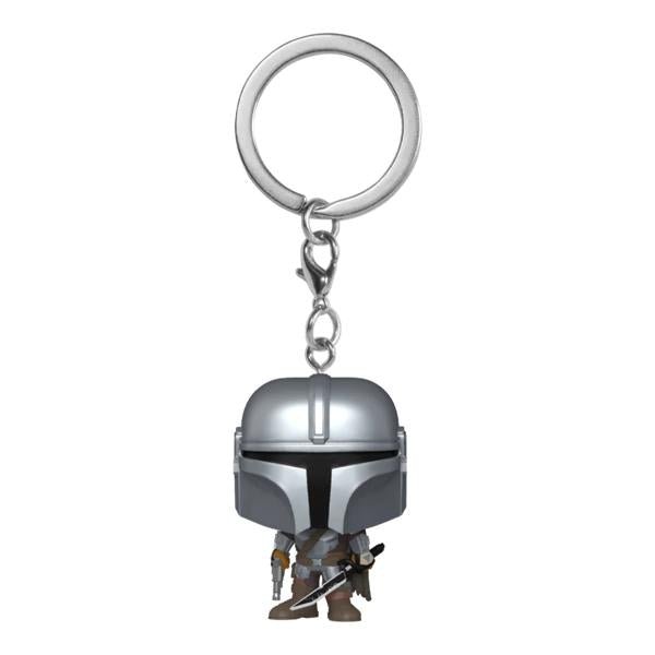 Star Wars: Mandalorian - Mandalorian with Darksaber Pop! Vinyl Keychain - Gametraders Modbury Heights
