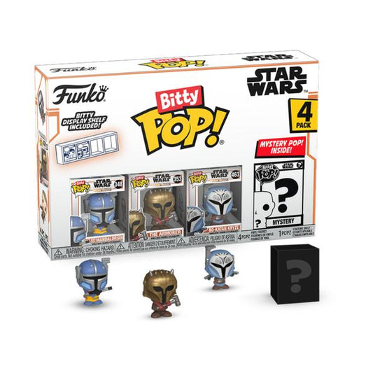 Star Wars: The Mandalorian - Heavy Mandalorian Bitty Pop! Vinyl 4 - Pack - Gametraders Modbury Heights