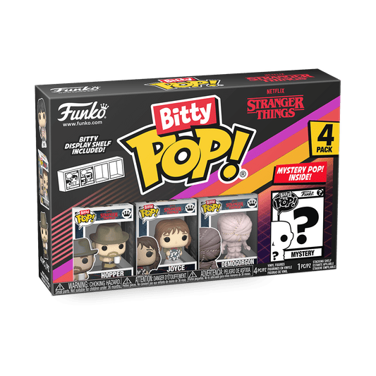 Stranger Things - Hopper Bitty Pop! Vinyl 4PK - Gametraders Modbury Heights