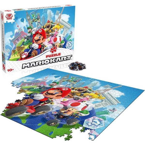 Super Mario – Mario Kart Around the World 1000pc Jigsaw Puzzle - Gametraders Modbury Heights