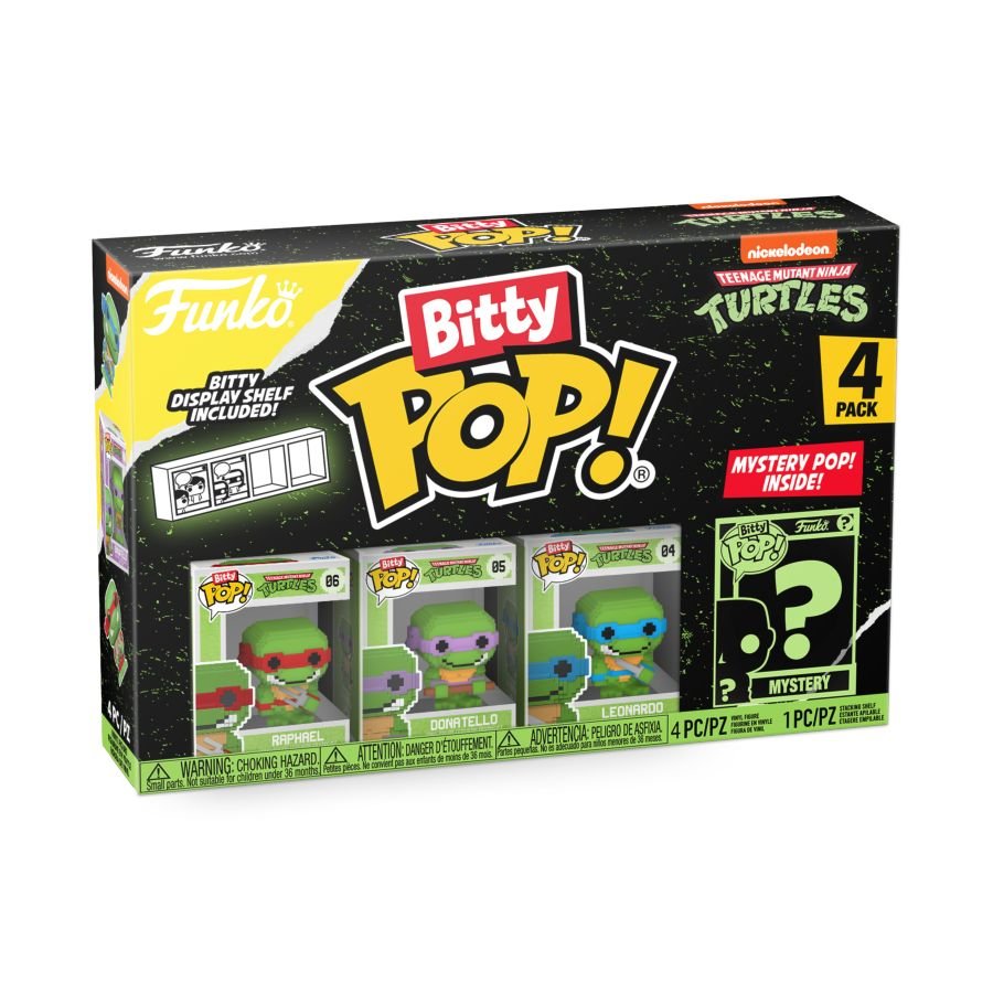 Teenage Mutant Ninja Turtles - 8 - Bit Bitty Pop! Vinyl 4 - Pack - Gametraders Modbury Heights