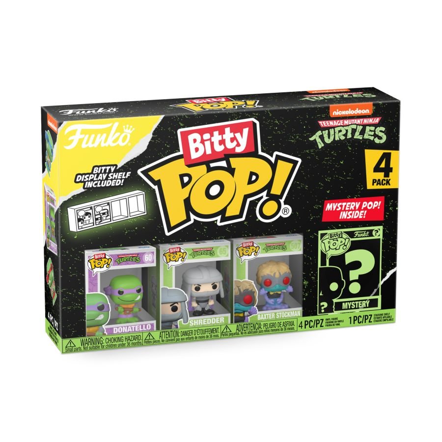 Teenage Mutant Ninja Turtles - Donatello Bitty Pop! Vinyl 4 - Pack - Gametraders Modbury Heights