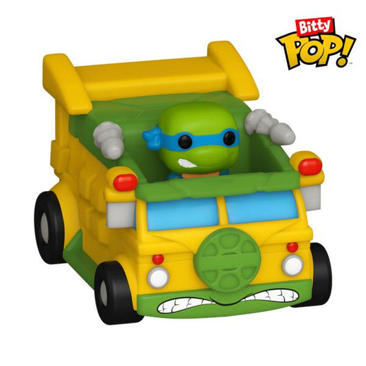 Teenage Mutant Ninja Turtles - Leonardo with Teenage Mutant Ninja Turtles Van Bitty Pop! Ride - Gametraders Modbury Heights