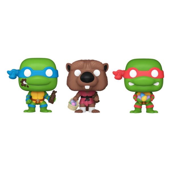 Teenage Mutant Ninja Turtles - Splinter, Leonardo & Raphael Carrot Pocket Pop! Vinyl 3 - Pack - Gametraders Modbury Heights