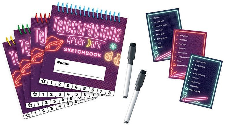 Telestrations After Dark (17+ Year) 8 Player New Edition - Gametraders Modbury Heights