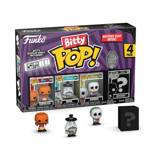 The Nightmare Before Christmas - Pumpkin Jack Bitty Pop! 4 - Pack - Gametraders Modbury Heights