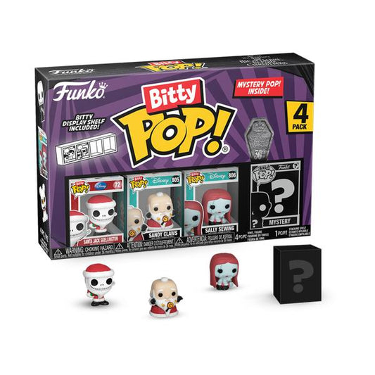 The Nightmare Before Christmas - Santa Jack Bitty Pop! 4 - Pack - Gametraders Modbury Heights