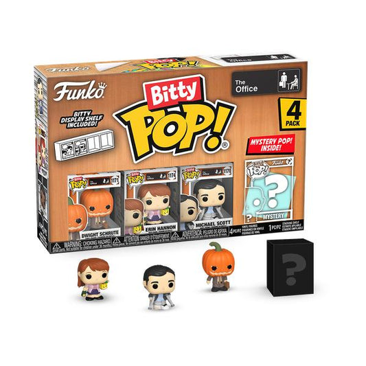 The Office - Dwight w/Pumpkinhead Bitty Pop! Vinyl 4PK - Gametraders Modbury Heights