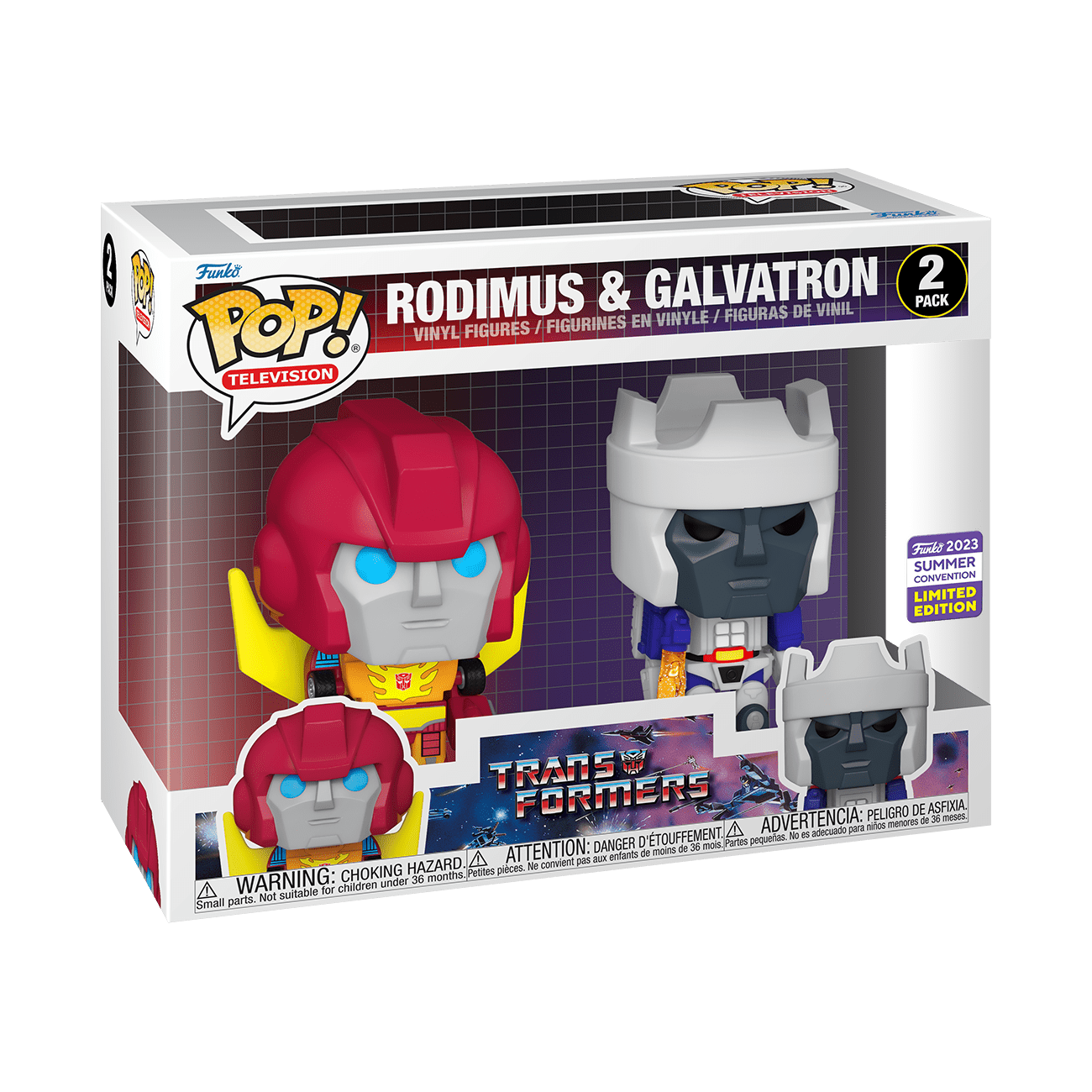 Transformers - Rodimus & Galvatron 2 - Pack Pop! Vinyl SD23 - Gametraders Modbury Heights