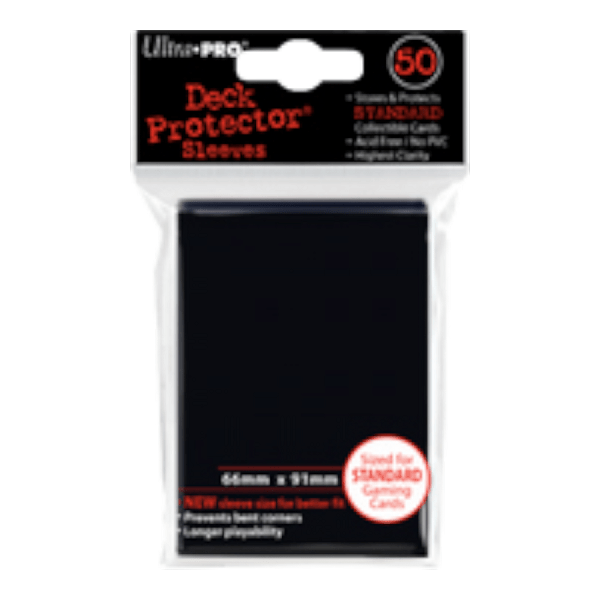 Ultra Pro Black Reg 50pk Protectors - Gametraders Modbury Heights