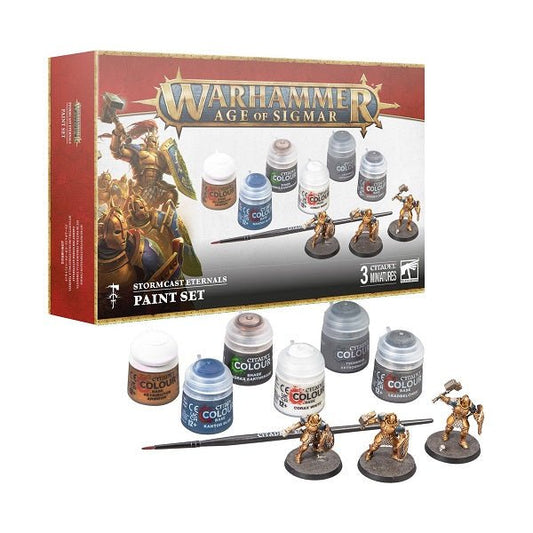 Warhammer - Age Of Sigmar Stormcast Eternals Paint Set - Gametraders Modbury Heights