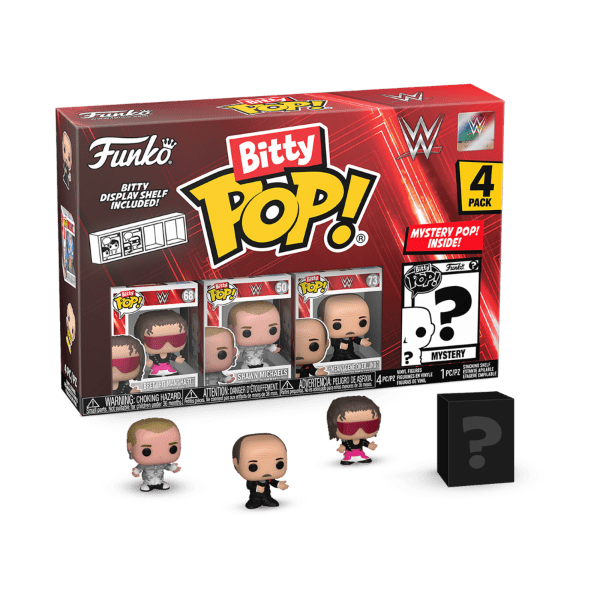 WWE - Bret Hart Bitty Pop! 4 - Pack - Gametraders Modbury Heights