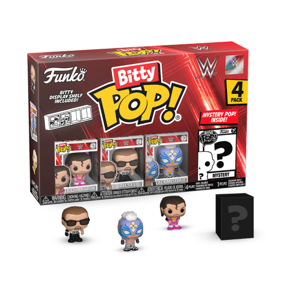 WWE - Razor Ramon Bitty Pop! 4 - Pack - Gametraders Modbury Heights