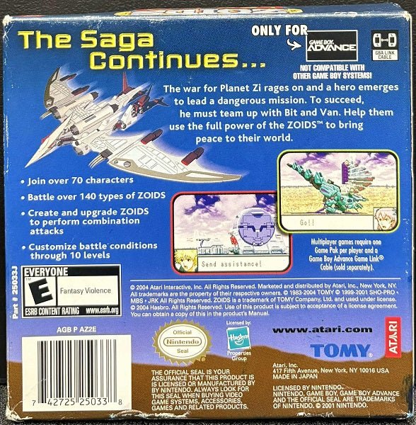 Zoids Legacy GBA - Gametraders Modbury Heights
