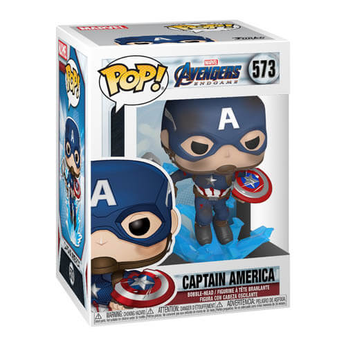 Avengers: Endgame Captain America with Broken Shield Pop! Vinyl
