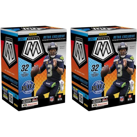 NFL 2021 Panini Mosaic Football Hobby Blaster Box
