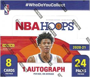 PANINI 2020-21 NBA Hoops Basketball Retail Box