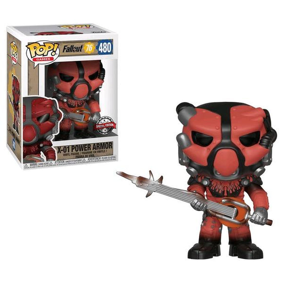 Fallout 76 - X-01 Power Armor (Red) US Exclusive Pop! Vinyl