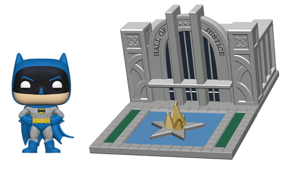 Batman with Hall of Justice 80th Anniversary Pop! Vinyl Town