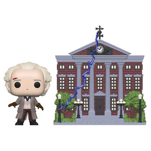 Back to the Future - Doc with Clock Tower Pop! Vinyl Town
